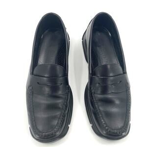 Cole Hahn Country Gommus Penny Loafers, Size 8, Black
